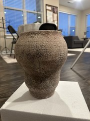 ALMA Rustic Ceramic Vase 9.8” | Boho Wabi Sabi Decor | New | Store Closing