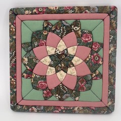 Quilted Patchwork Square Wall Panel Cottage Core Shabby Chic VTG Boho