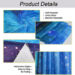 Galaxy Tapestry Blue Starry Sky Universe Space Tapestries Wall Hanging Mysteriou