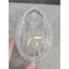 Vintage Clear Acrylic Plastic Swan Trinket Dish Figurine Catchall Bowl 5.5in