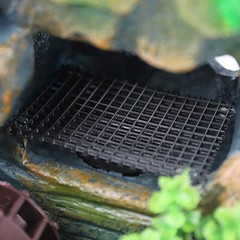 Mini Tabletop Water Fountain Rockery Waterfall w/ LED Light Table Decor Ornament