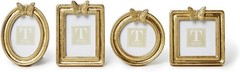 Elegant Golden Butterfly Photo Frame Set – 4 Resin Frames for Beautiful Displays
