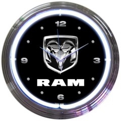 Neonetics 8RAMXX Dodge Ram Truck Car Garage 15 Inches Neon Clock