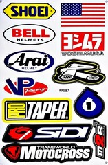 Dirt Bike Motorcycles Supercross Motocross ATV Lot 6 vinyl decals stickers D6015