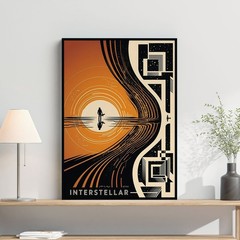Interstellar Movie Poster, Cosmic Adventure Print