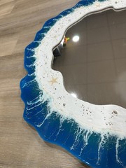 Custom Made Ocean Beach Theme Mirror 24×24