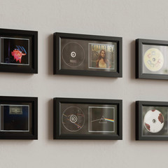 Solid Wood CD Display Frame for Cases & Discs – Tabletop Mount & Wall Mount, Acr