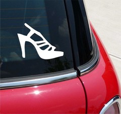 STILETTO SHOW PUMPS HIGH HEEL SHOE GRAPHIC DECAL STICKER ART CAR WALL