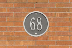 Round 6″ Diameter Personalized Address Plaque