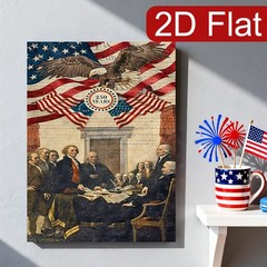 American Eagle Founding Fathers Canvas Wall Art, Patriotic Home Decor