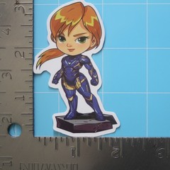 Marvel Universe Sticker (PEPPER POTTS) MCU Superheroes, Gloss PVC Decal