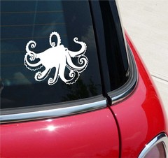 OCTOPUS OCTOPI OCEAN GRAPHIC DECAL STICKER ART CAR WALL DECOR
