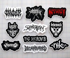 Death Metal Sticker Lot (10 Pack) SET 2 black extreme punk grindcore crust cvlt