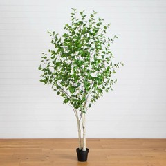 8’ Artificial Birch Tree Home Decor. Retail $434
