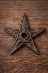 Cast Iron Star Vintage Rustic Farmhouse Barn Decor Architectural Accent