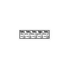 Latin: «My hovercraft…eels» Sticker Monty Python Fan Art Funny Polyglot