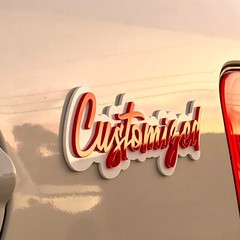 Custom Car Acrylic Emblem Badge MULTI COLOR Customized Text Names