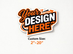 Custom Logo Stickers Vinyl Die Cut Decals Waterproof UV Resistant 2″-20″