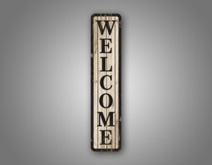 Novelty Welcome SignMetal 4×18 Street Sign