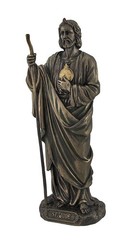 Bronzed St. Jude Statue 8 In.