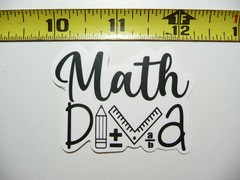 FUNNY WOMEN GIRLS IN MATH SMALL STICKER DECAL MATHEMATICS SCHOOL CLASS TEACHER