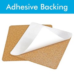 Self-Adhesive Cork Squares 4×4 Inches Cork Backing Sheets Cork Tiles Coasters