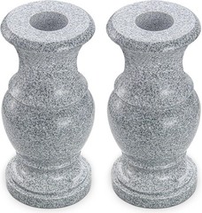 2Pcs 9.8 Inch Memorial Flower Vases with Drainage Holes for Cemetery Grave