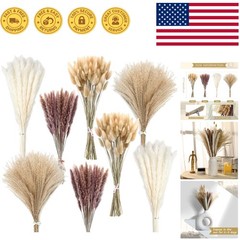 Versatile Dried Pampas Grass Decor – 190 Pieces for Weddings & Home Styling