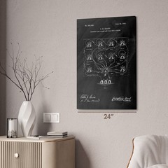 Fire Alarm System Patent Wall Art: Bell Hanger Gift, Alarm Installer