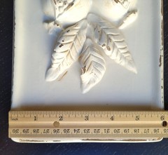 Set of 2 VIETRI ITALY Apples Pomegranate Fruit Rustic White Ceramic Wall Plaques