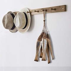 Set of 5 Wood Fish Decor Wall Hanging Wood Fish Decorations Nautical Ornaments