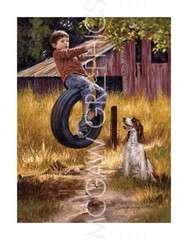 Carefree Days, Jim Daly, Art Print Poster 14″ x 11″ 2366