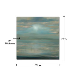 35 In. X 35 In. «Pacific Ocean» by Rio Printed Canvas Wall Art