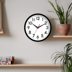 Stylish 8-Inch Silent Wall Clock – Modern Battery Operated Decor for Any Room