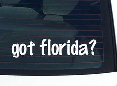 got florida? CAR DECAL BUMPER STICKER VINYL FUNNY JOKE WINDOW