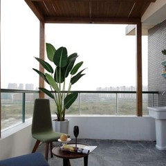 Indoor/Outdoor 6ft Faux Bird of Paradise Plant in Heavy-Duty Decorative Pot