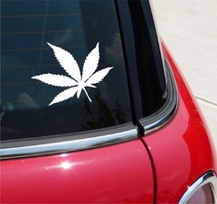 MARIJUANA LEAF VINYL DECAL STICKER 420 WEED MARY JANE PEACE CAR TRUCK WINDOW