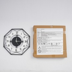 Modern Wall Clock Decorative Wall Mounted Clocks Decoration for Home w/ Hooks