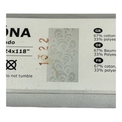 IKEA VÅRSKÖNA Panel Curtain White 24″x118″ Cotton Polyester Paulin Machado NIB