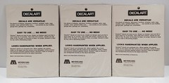 VTG 1981 Meyercord Decalart 0226 Cats 0248 Owls Water Applied Decals NOS UNUSED