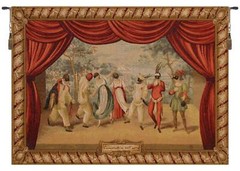 Comedy of Art French Tapestry 28×38 in Jacquard Woven Decorative Wall Tapestry