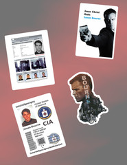 Jason Bourne 2000’s Movies 4pc Sticker Pack