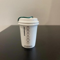 Starbucks Green and White Christmas Ornament Holiday 2011 To Go Cup