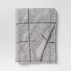 Windowpane Boucle Throw Blanket – Threshold