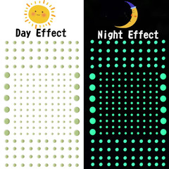 808 PCS Glow in the Dark Stars for Ceiling, Glowing Wall Decals Decor Stickers,(