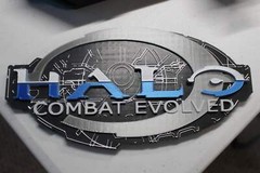 Halo Combat Evolved 3D printed Logo Sign Wall Desk Shelf Art