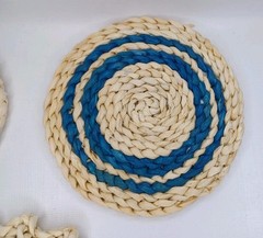 Boho Hanging Wall Decor Woven Basket Weave Circles Set Of 5 Pieces