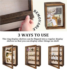 Shadow Box Frame 11×14, Deep Shadow Box Display Case with Linen Back and Removab