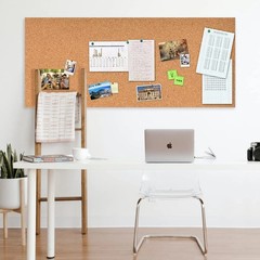 Self-Adhesive Cork Board Roll 47×16 inch 1/8 Thick Bulletin Board Sheet