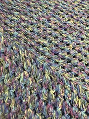 Handmade Crochet Blanket Afghan Throw Multicolor Pastel 42×42 Lap Blanket
